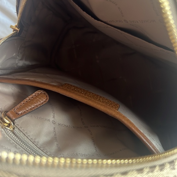 Tan Logo Michael Kors Backpack - Picture 4 of 5